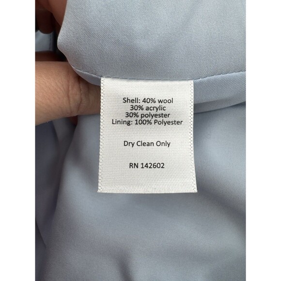 STS Sail to Sable Dark Blue Tweed Wool Blend Shift Dress Size 8 Short Sleeve - Picture 14 of 14